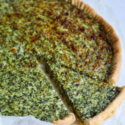 Einfache Ricotta und Spinat Quiche, gesund, schnell und unkompliziert in der Zubereitung und daher perfekt auch unter der Woche. Funktioniert auch mit Blätterteig