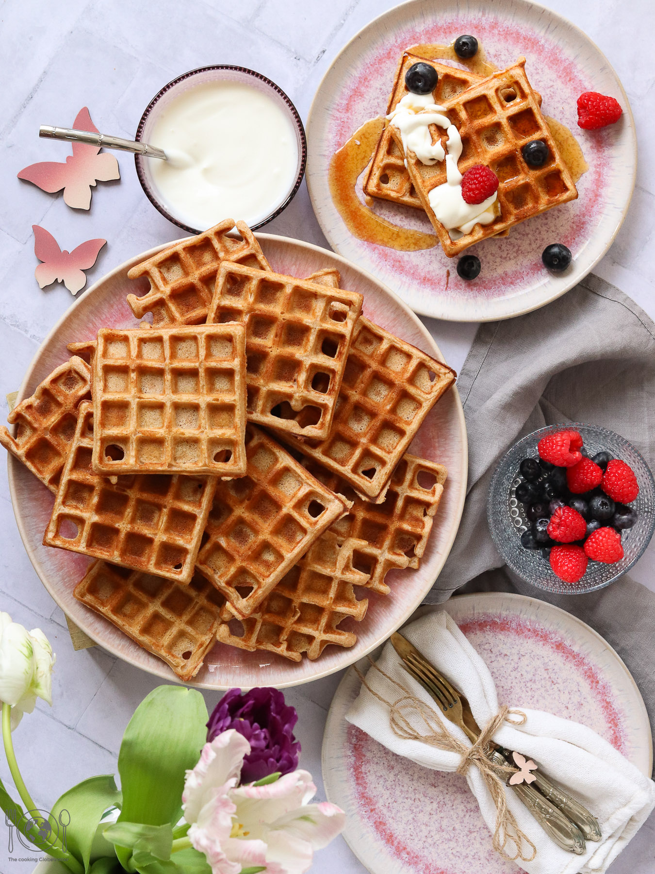 Gesunde Vollkorn Waffeln